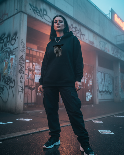 Unisex – Oversized Hoodie – Animal Vibes Statement Print – Frontprint