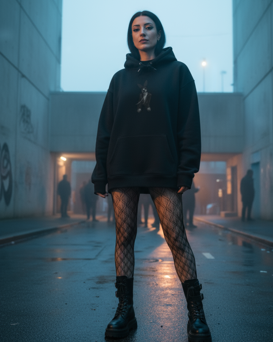 Unisex – Premium Hoodie – Kinky Bunny Vibe Print – Front & Back Print