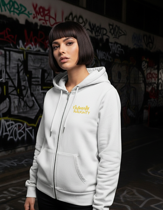 Naturally Naughty | Frecher Katzen Zipper Hoodie: Besser Lecken mit Ingwer