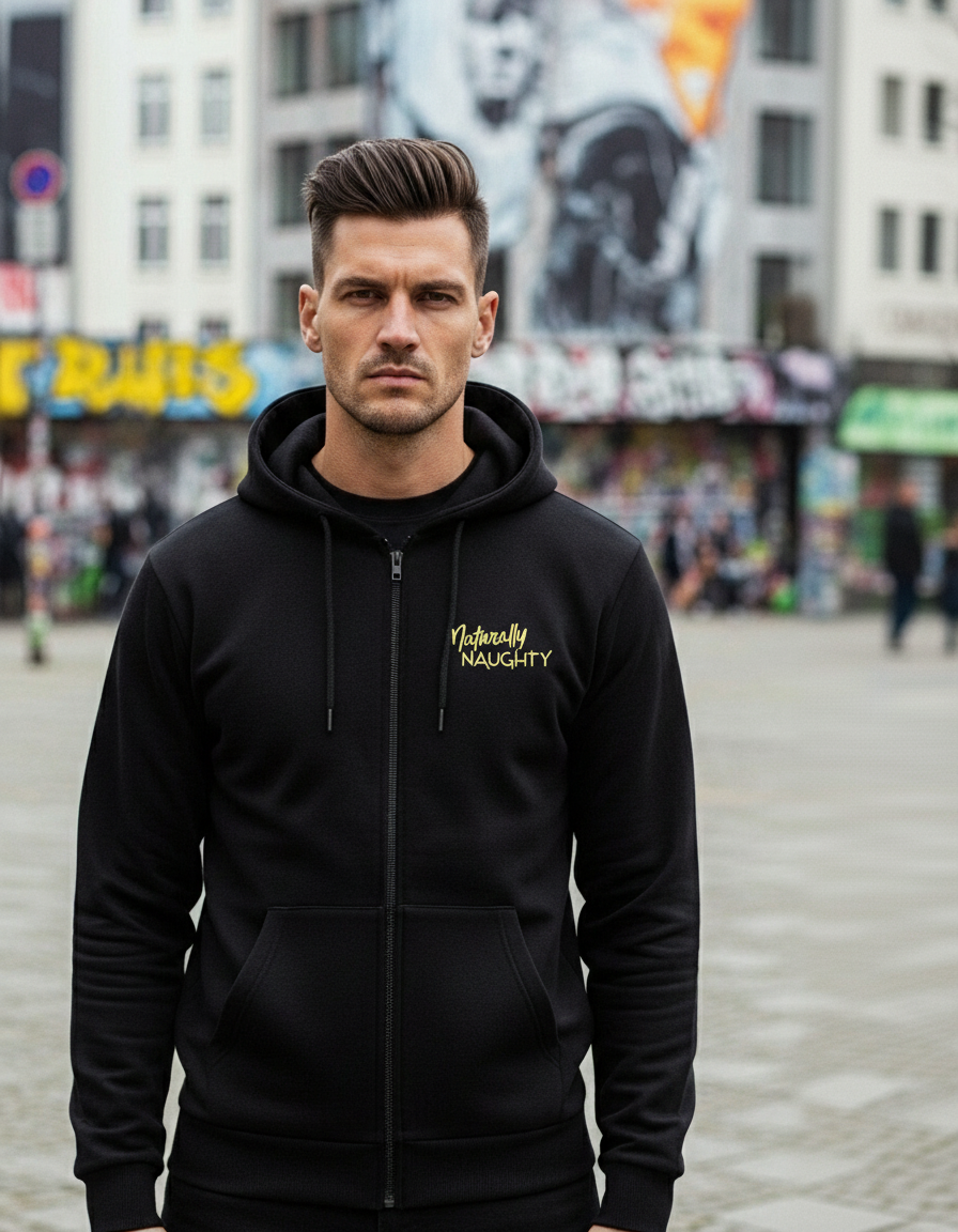 Naturally Naughty | Frecher Katzen Zipper Hoodie: Besser Lecken mit Ingwer