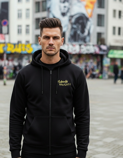 Naturally Naughty | Frecher Katzen Zipper Hoodie: Besser Lecken mit Ingwer