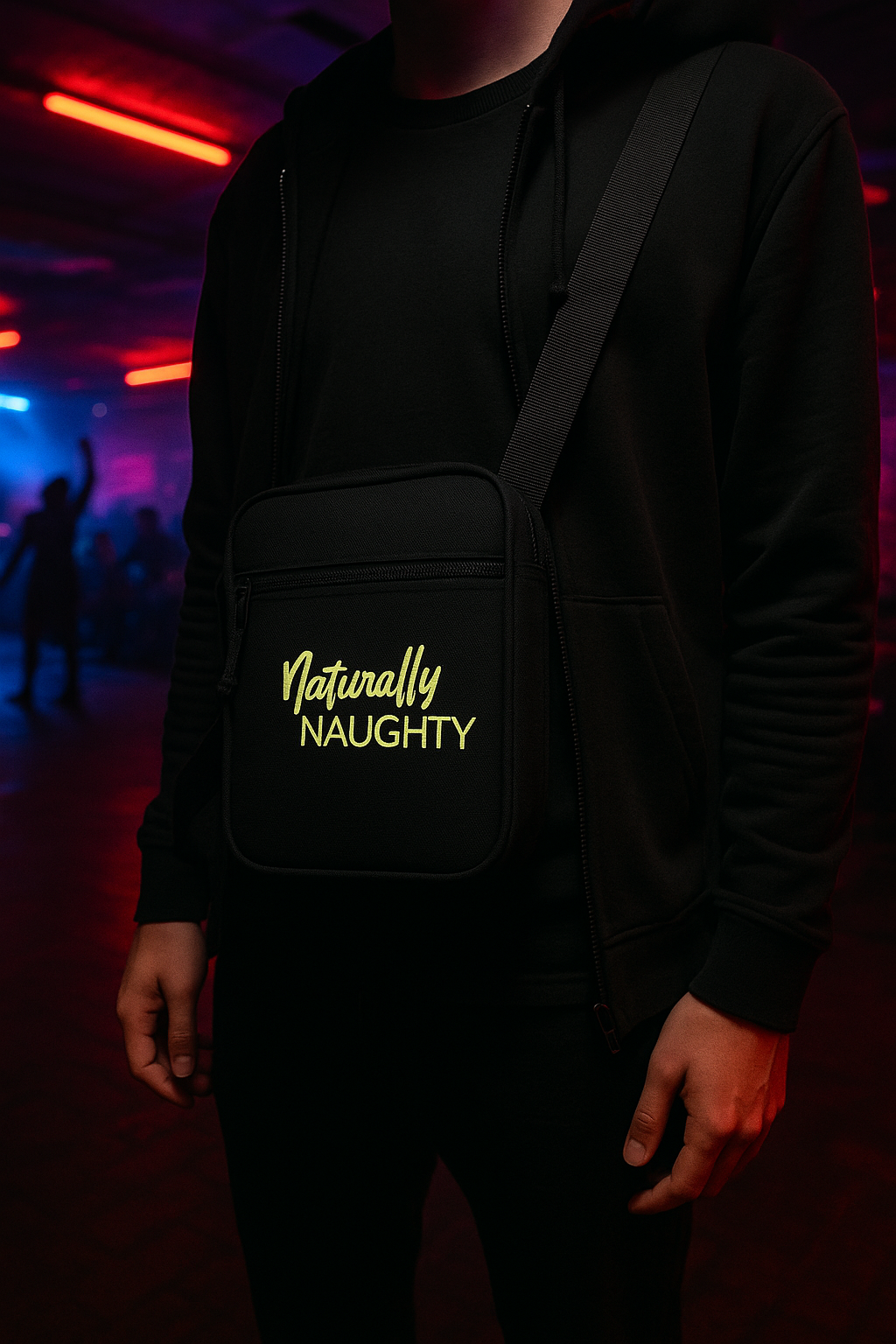 Unisex – Naughty Vibes Bag – Naughty Vibes Print – Front