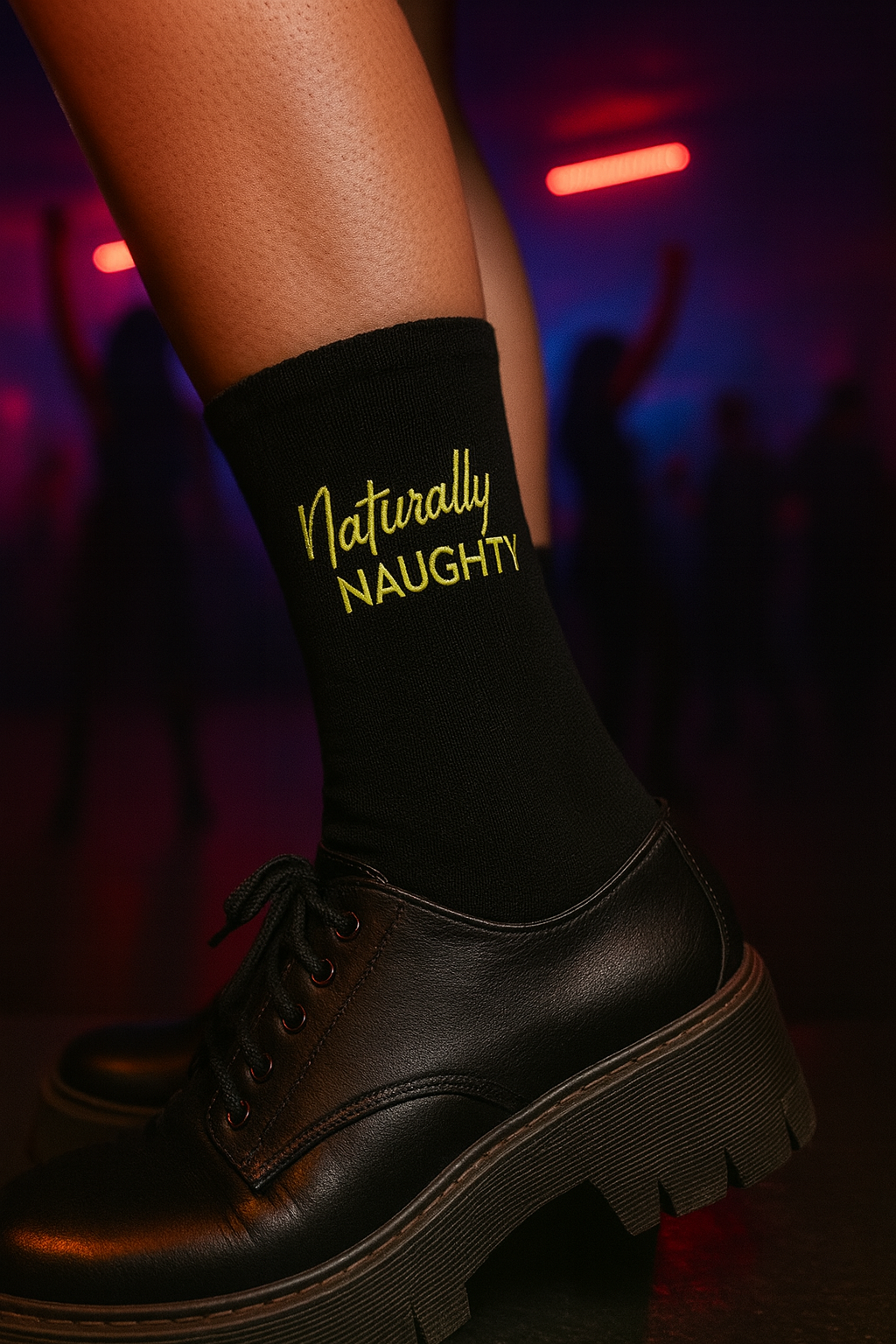 Unisex – Socken – Naturally NAUGHTY Print – Frontprint