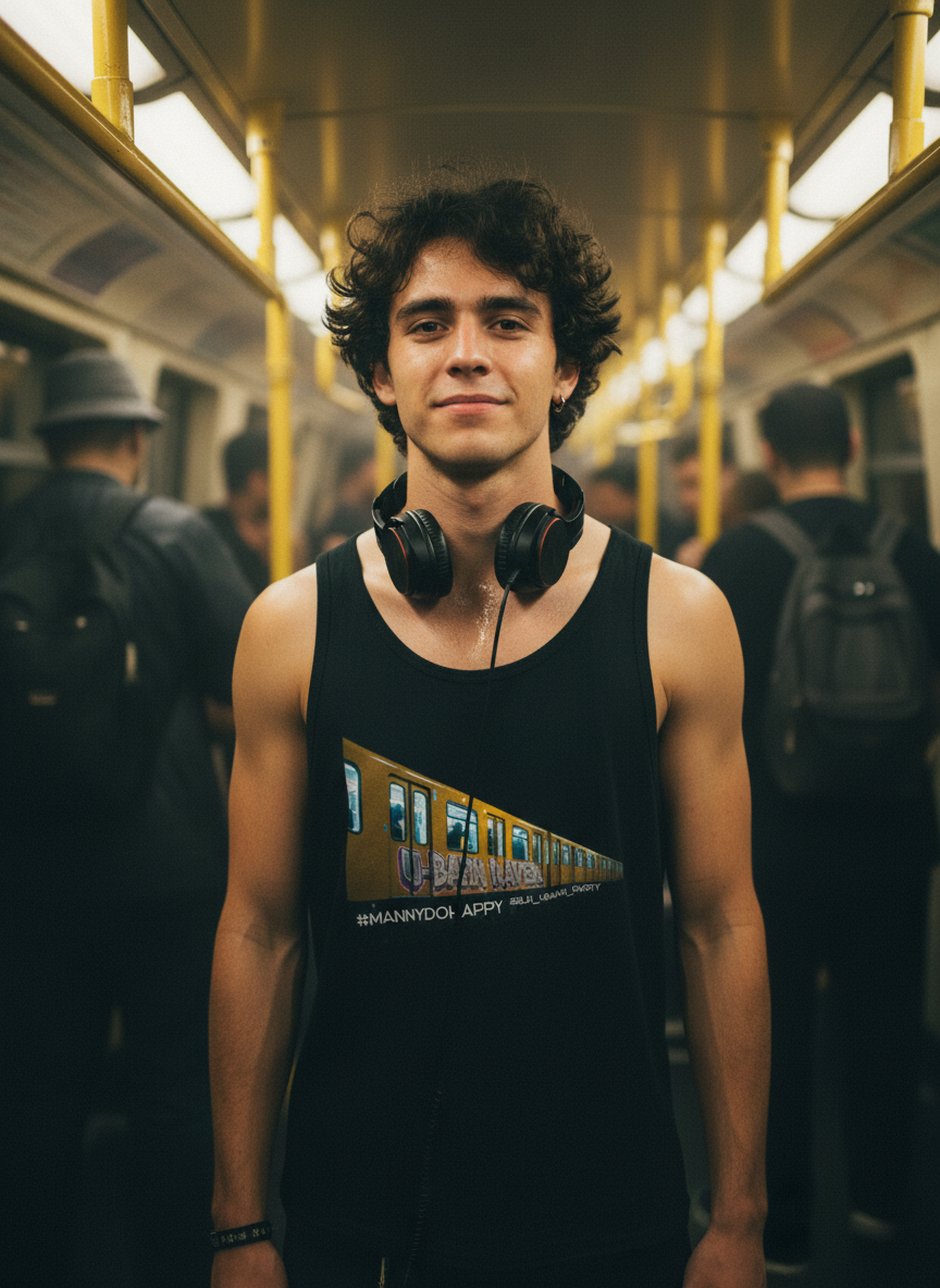Unisex – Classic Tanktop – U-Bahn Raver & Support Print – Front & Back Print