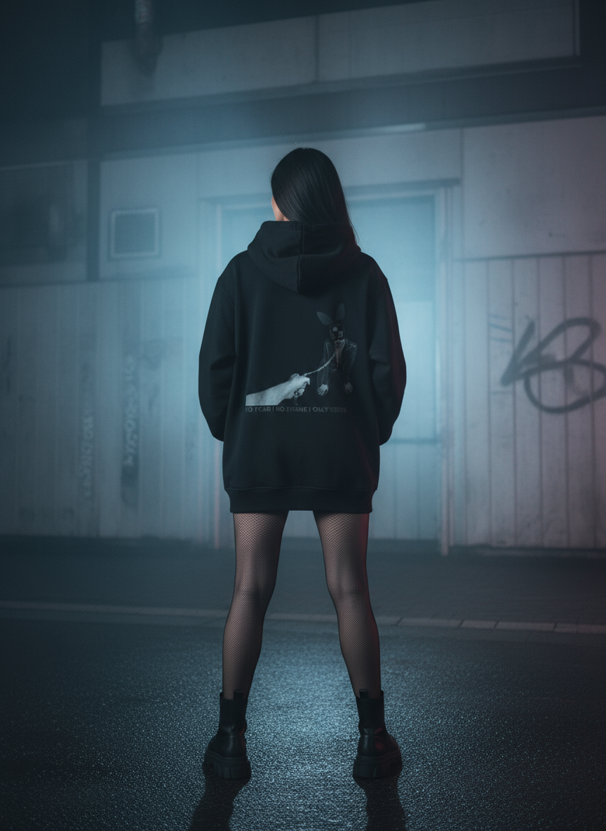 Unisex – Premium Hoodie – Kinky Bunny Vibe Print – Front & Back Print