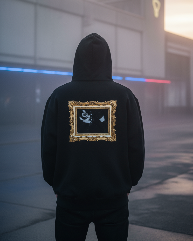 Unisex – Oversized Hoodie – Opulent Baroque Art Print –  Back Print