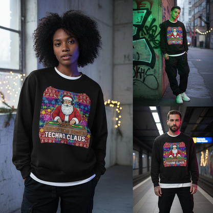 Unisex - Techno Claus - Sweatshirt – Minimal Vibes Berlin Techno Streetwear