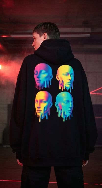 Unisex – Oversized Hoodie – ACID VIBES Print – Front & Back Print