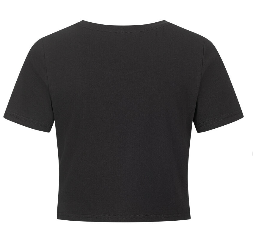 Damen – Cropped Tee – Ascension Raven Print – Frontprint