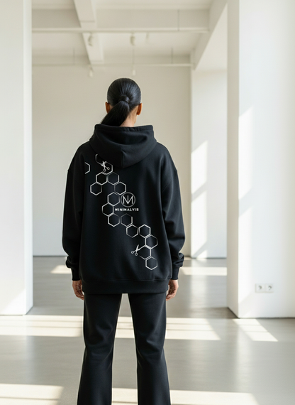 Unisex – Oversized Hoodie – Geometric Vibes Print – Backprint