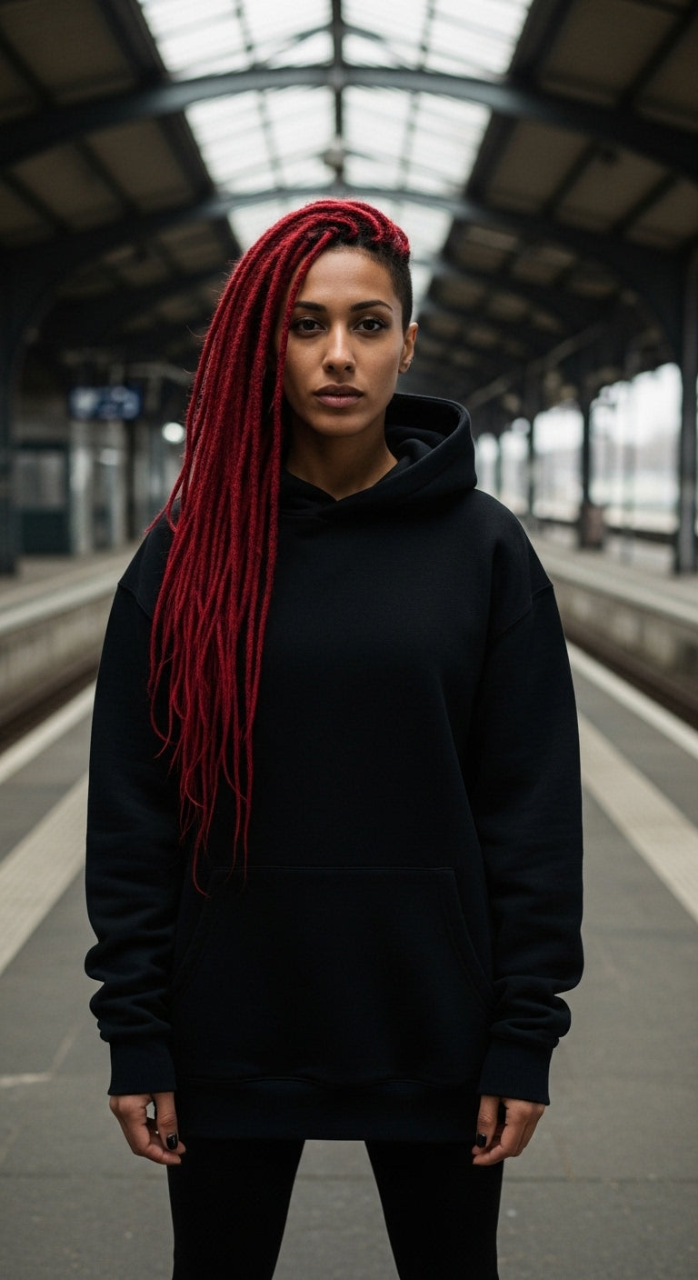 Unisex – Oversized Hoodie – Circle Vibes Print – Backprint