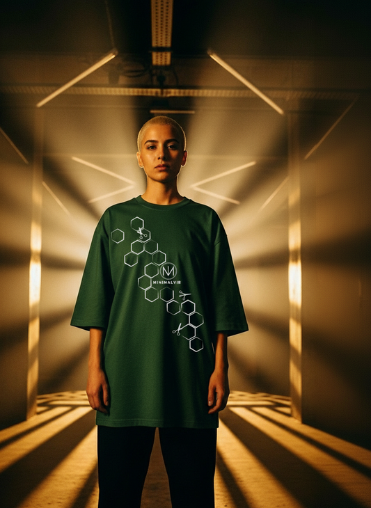 Unisex – Organic Oversized Shirt – Geometric Vibes – Frontprint